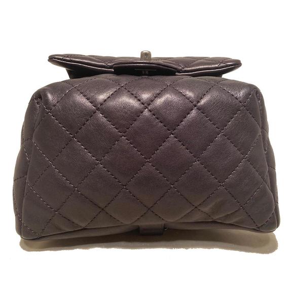 CHANEL Black Leather Drawstring Backpack - Picture 4 of 9